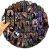 50 Gothic Edition Dark Cat Stickers Decorate Guitar Notebook Luggage Waterproof And Wholesale
