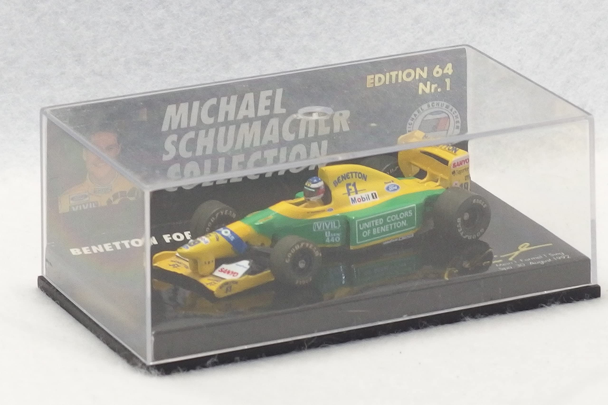 

MINICHAMPS Michael Schumacher Collection Edition 64 Benetton B192 Benetton Michael Schumacher MSC641100 PMA 4012138002463 1/64 Nr.1 #19