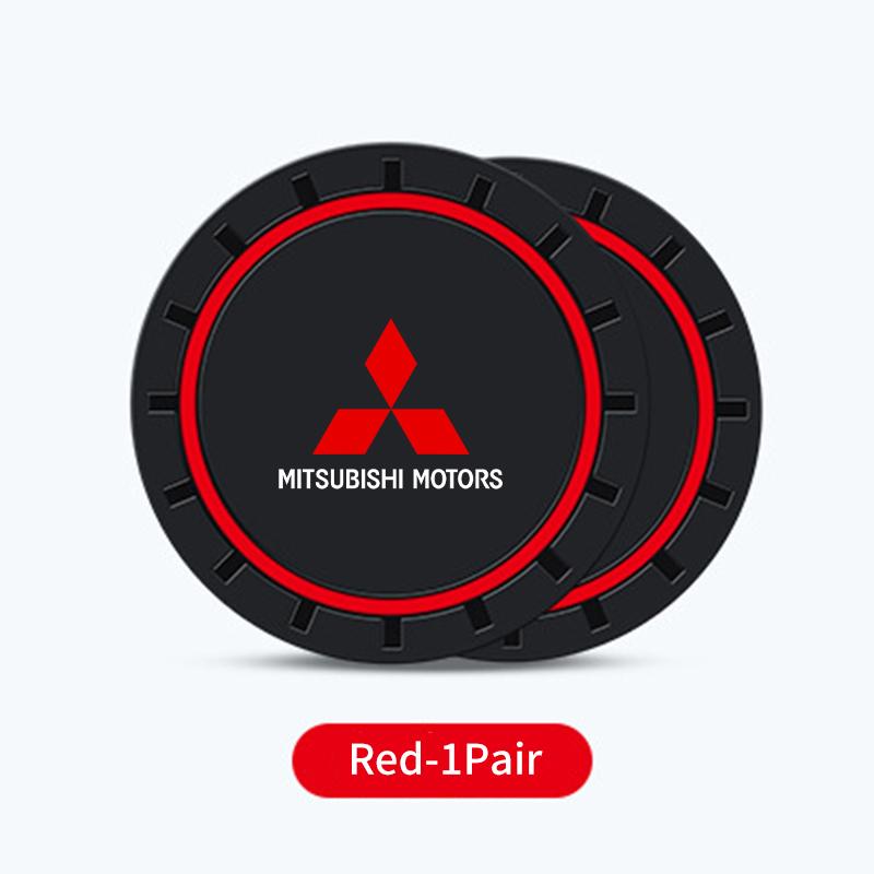 Anti-Slip Auto Cup Holder Pad Silicone Durable Interior Decor For Mitsubishi Outlander Pajero Sport Lancer EX ASX L200 Eclipse