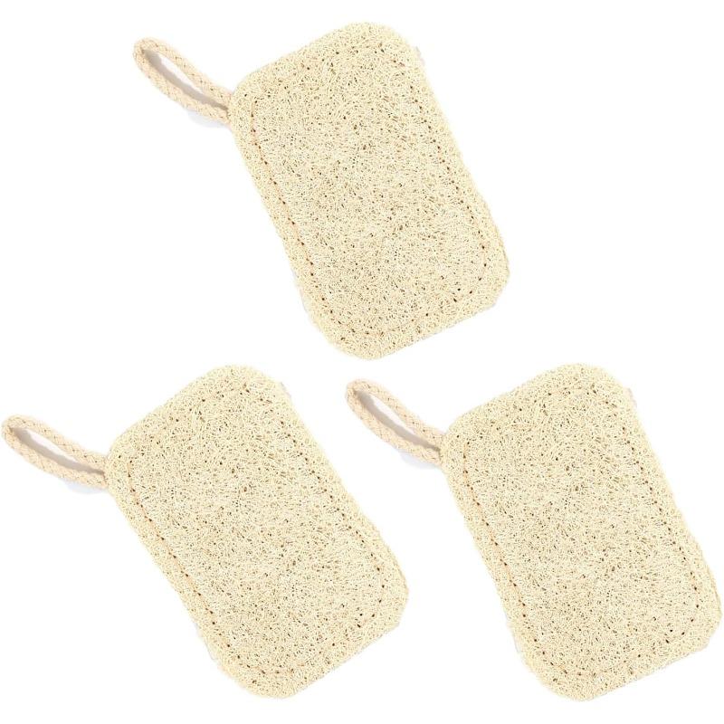Natural Non Scratch Scrub Sponge Eco Friendly and Compostable Plant Fiber Loofah Dish Sponge Kitchen Scrubbers for Dish Biodegradable Cleaning Sponges