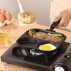 Three-in-one Breakfast Thick Frying Pan for Home Use, Frying Eggs, Flat-Bottomed Frying Pan, Steak Eggs,