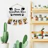 Dog Grandparents Gifts Picture Frame Photo Hanging Display, Dog Grandma Grandpa Lovers Owner Gifts, Some Grandkids Have Paws Picture Board Photo