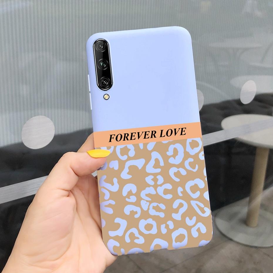 For Huawei Y9s Case Lovey Pattern Macaroon Silicone Soft TPU Back Cover For Huawei Y9S Y 9s SKT-L21 STK-LX3 STK-L22 Phone Cases