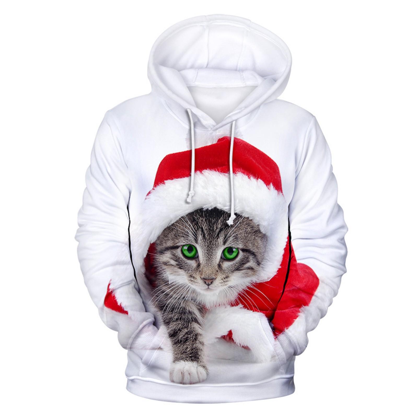 Модный женский свободный свитер с капюшоном и длинным рукавом с высоким воротником и флисовым верхом S белый