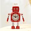 Metal Deformation Robot Creative Student Cute Children Cartoon Stylish Boy Girl Silent Bedside Alarm Clock