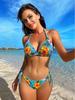 Hot Girl Print Bikini Swimsuit - Women's Holiday Beachwear