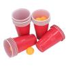 Beer Pong Game Cup 24 Table Tennis Balls 24 Cups Plastic Interesting Portable Reusable Beer Cups