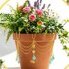 Reflective Flower Pot Crystal Sun Catcher Butterfly Design Hanging Pot Crystal  Bonsai