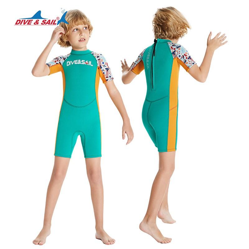 Kinder 2,5mm Kurzarm Neoprenanzug Schnorcheln Schwimmen Surfen Warm Thermisch Tauchanzug Jungen