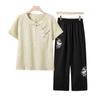 Women's Embroidered Retro Summer Two-Piece Set