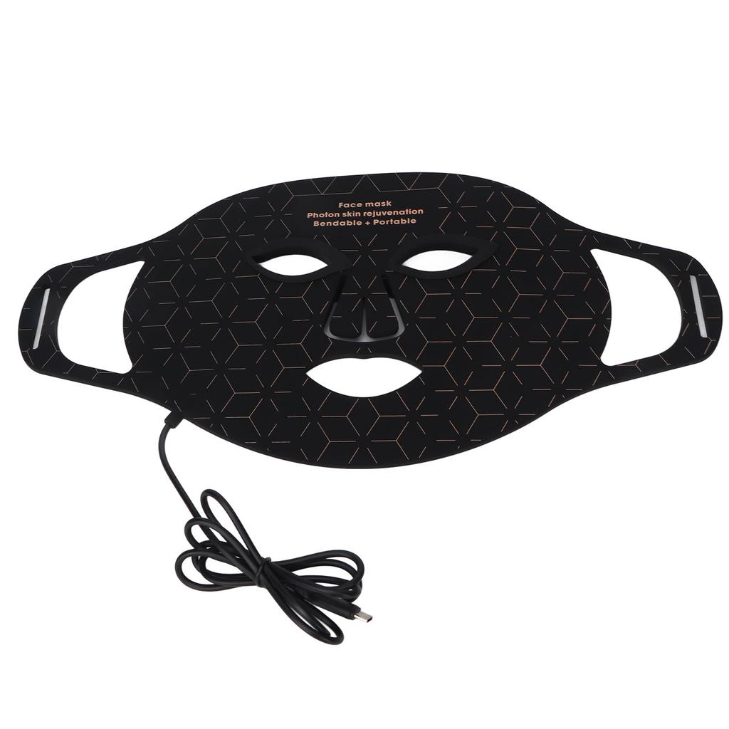Beauty LED Light Face Device Silicone Skin Rejuvenation Wrinkle Pimples Removal 3 Gears Colors