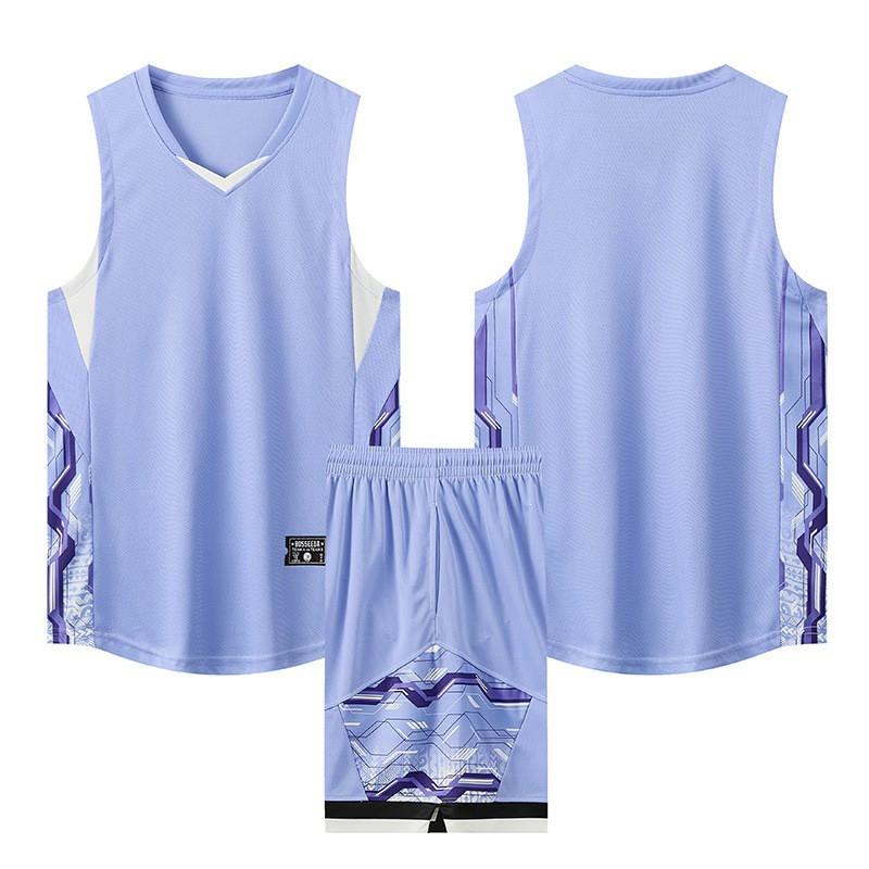 Men Women Basketball Uniform Set Quick Dry Breathable Sleeveless Jersey Training Game Wear Adults