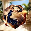 Betty Boop Print Automatic Open Close Umbrella, Portable Foldable Umbrella, for Outdoor Commute Camping Trip, Ideal Birthday Gift