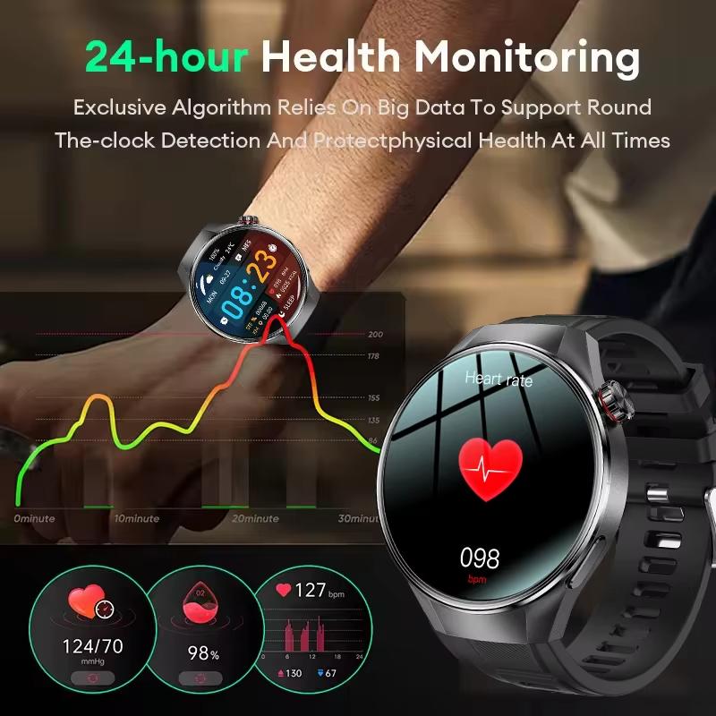 2025 New Watch G5 Plus Sports SmartWatch Men HD AMOLED Screen GPS Track Heart Rate Outdoor Waterproof Bluetooth Call Smartwatchs