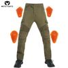 Silicone-Enhanced Motorcycle Riding Jeans with Protectors - Anti-Fall Racing Pants