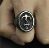 Drop Ship Size 7-14 Cool Iron Chains Anchor Ring 316L Stainless Steel Man Fashion Golden Anchor Ring