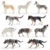 Childrens Animal Figurines Pvc Collection With Realistic Wolves And Huskies For Learning And Display