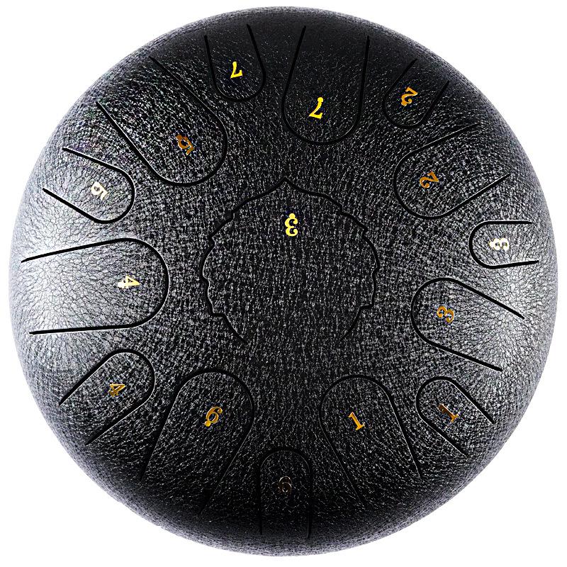 Éterický ocelový jazykový buben - 6/8/10/12/13/14 palcový Handpan perkusní nástroj.