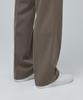 Musinsa Standard Heavyweight Fleece-Lined Wide Hidden Elastic Waist Slacks [Dusty Beige]