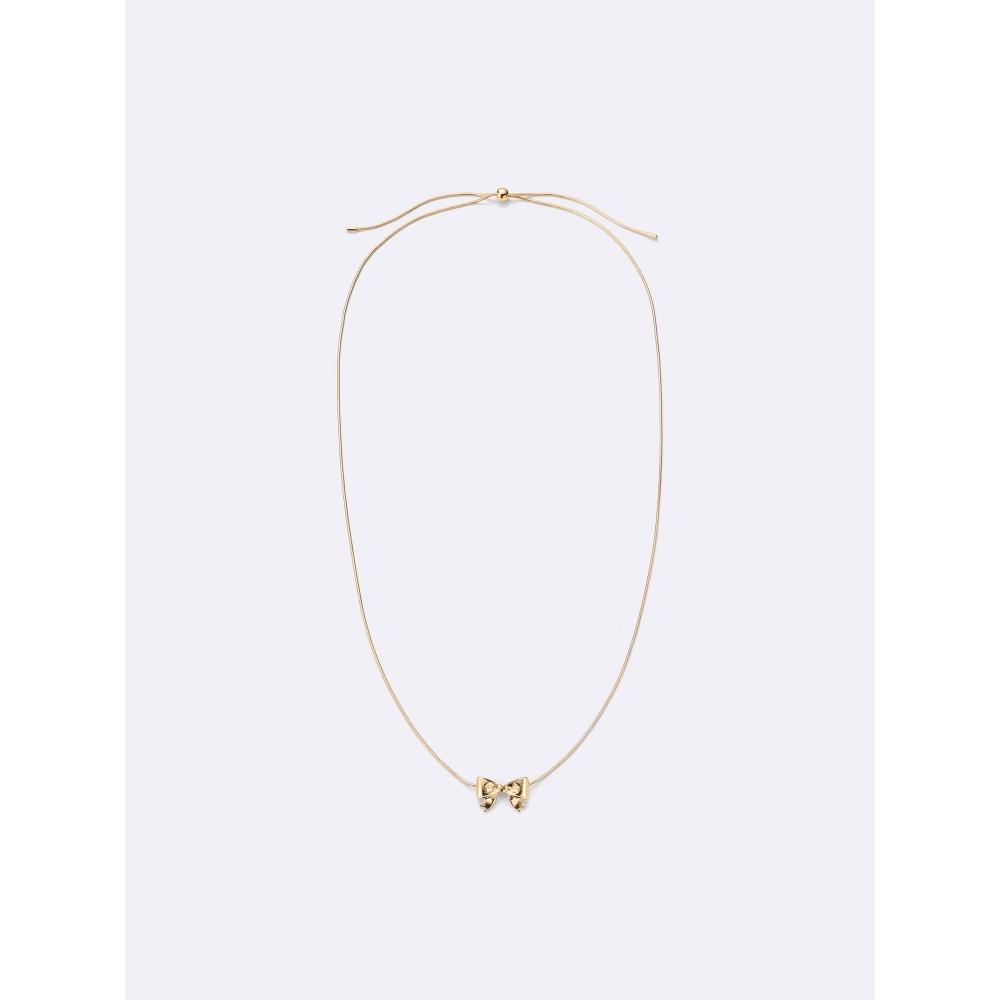 GU by Uniqlo Slide Chain Ribbon Motif Necklace Model