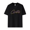 Oversized Cotton Graphic Tee Men Women Streetwear Loose Fit Short Sleeve Crew Neck T-Shirt