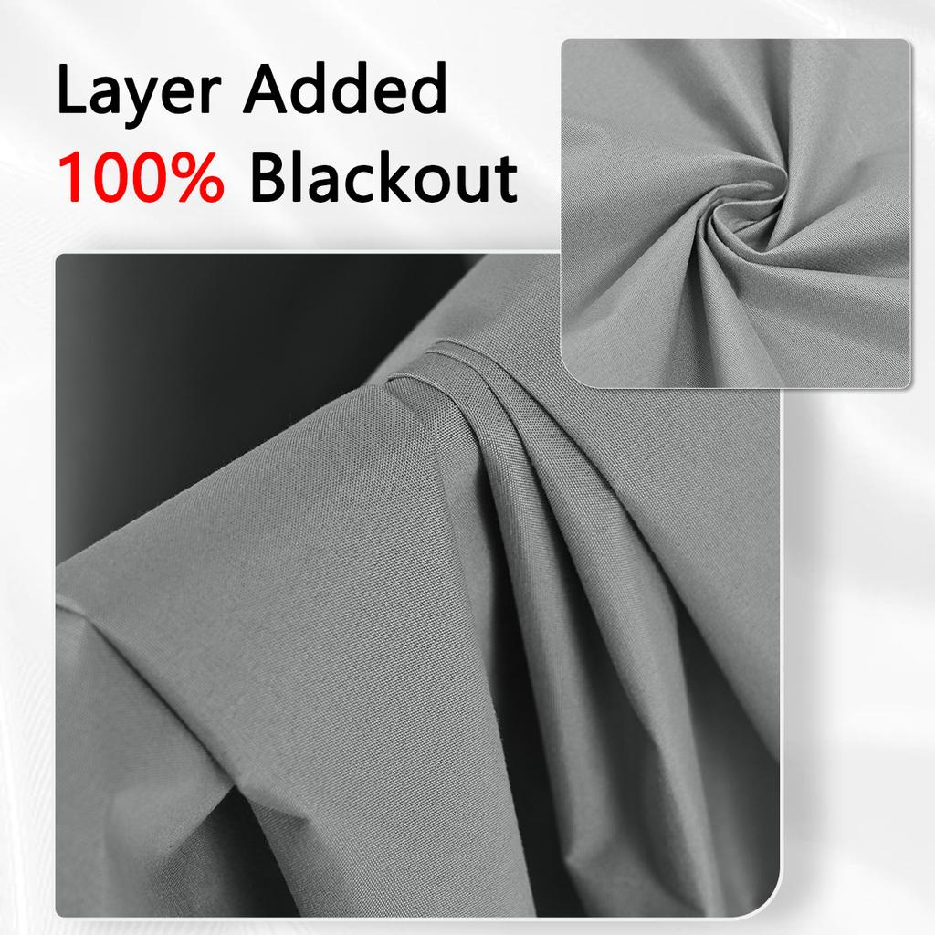 Double-Sided Chunya Spinning Full Blackout Curtains Living Room Bedroom Sunscreen Insulation Curtains 100% Blackout