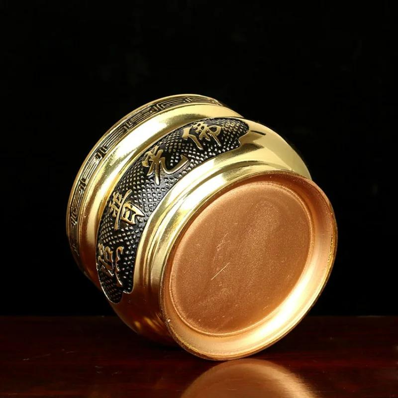 Metall Räuchergefäß Buddha Werkzeug Rückfluss Duft Räuchergefäß Buddhistische Halle beten Kirche Teelichthalter der Gott des Reichtums