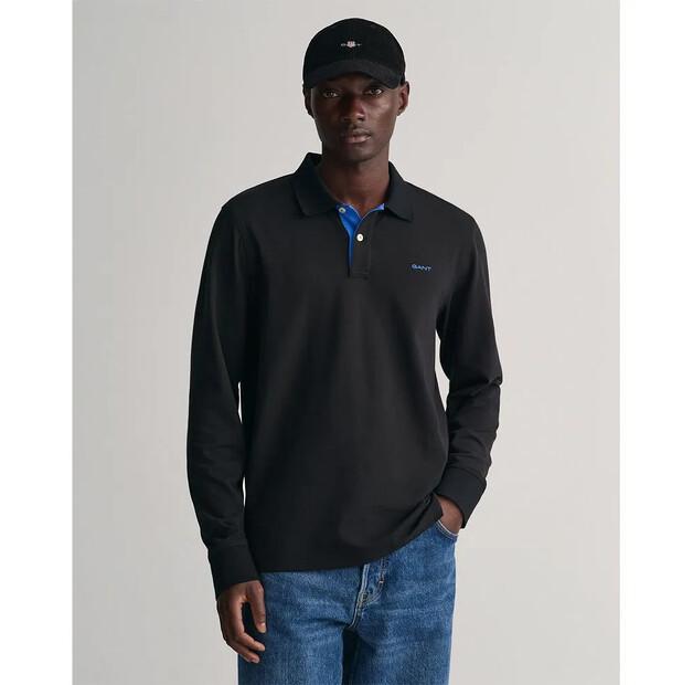 

Gant Reg Contrast Rugger поло с длинными рукавами S