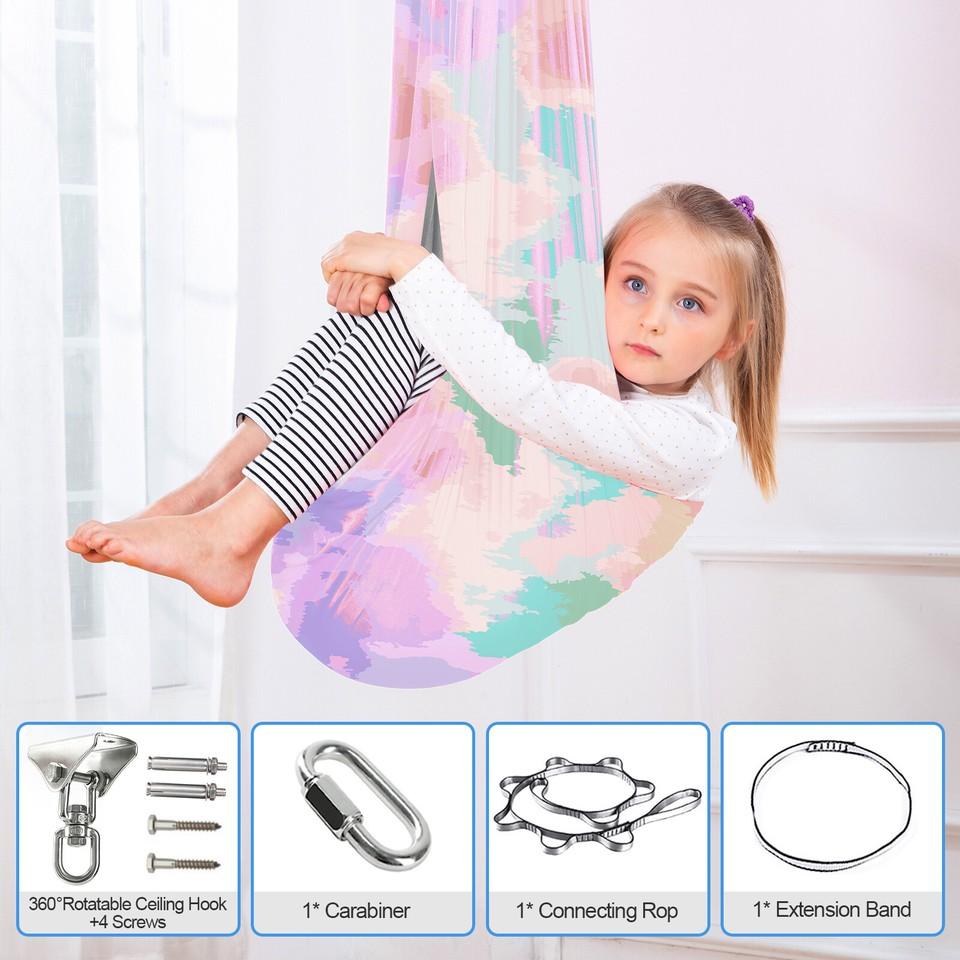 Therapy Swing Hammock Double Swing Cloth Kids Gifts for Autism