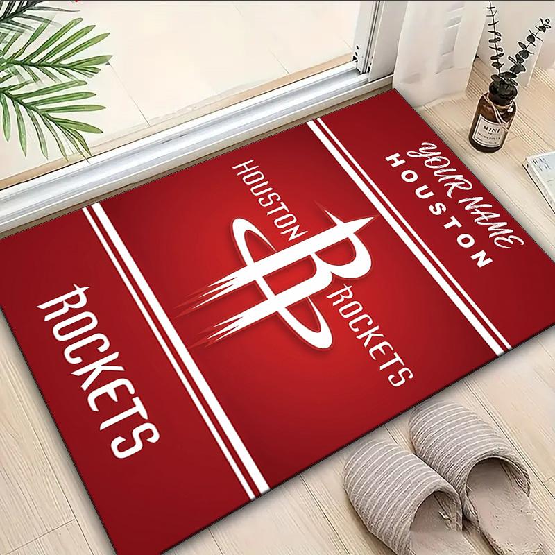Custom Name Rug basketball Pride Rockets Area Rug Suitable for Indoor And Outdoor,Carpets for Homes, Offices,Living Rooms,Home Decor,Christmas Gift