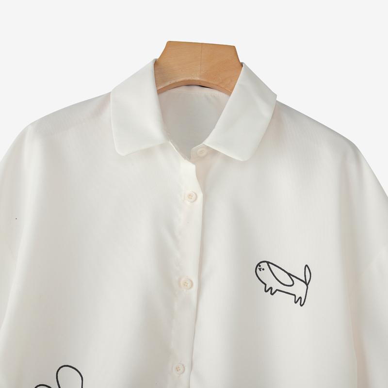 ZANZEA Damen Umlegekragen Sommer Casual Kurzarm Bluse