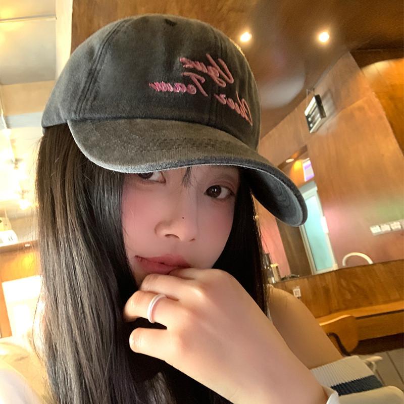 Hat Peaked Baseball Cap Alphabet Embroidery Pattern Uv Breathable Protection