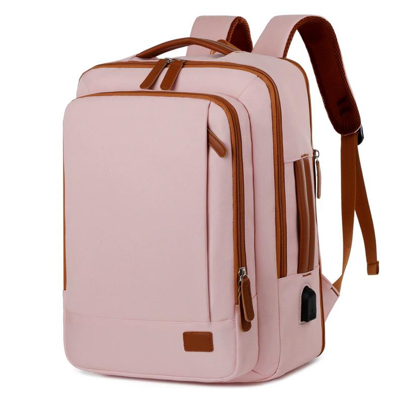

40L Large Capacity Travel Backpack, Lightweight Carry On Daypack, Casual Multi-purpose Bookbag for Weekender College Office Outdoor Use рожевий