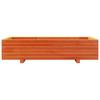 Plant Pot Wax Brown 110 X 60 X 26.5 Cm Solid Pine Wood