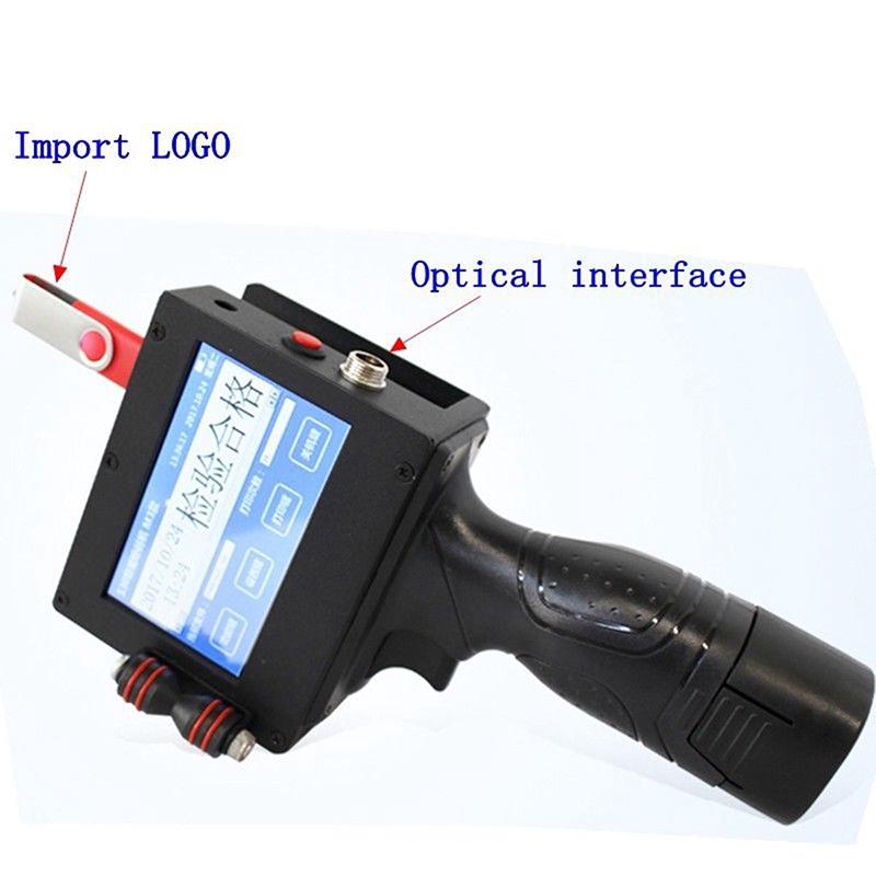 5W Serial Water Automatic Coding Machine Production Date English System USB Handheld Touch Screen Label Inkjet QR Printer Machine