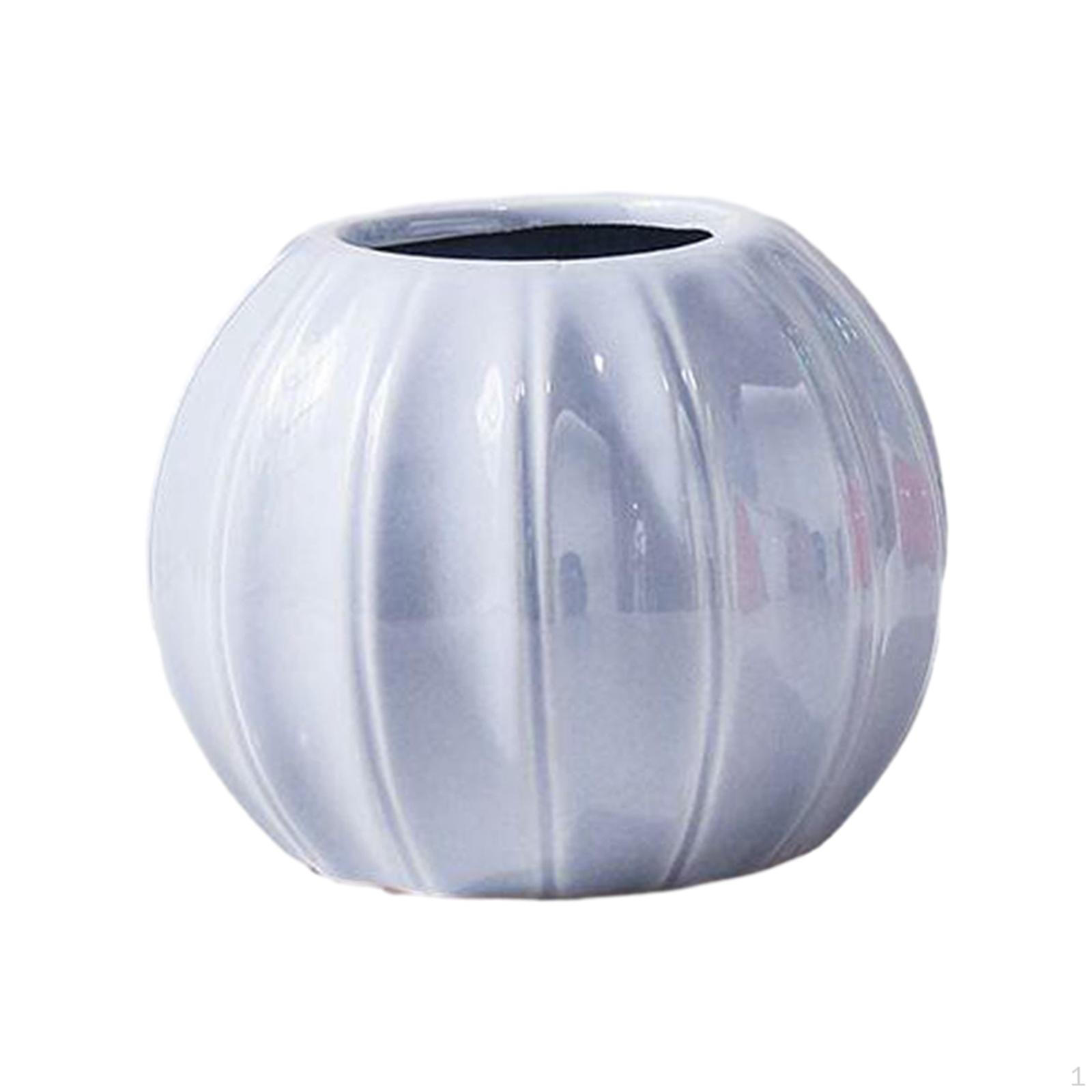 

Ceramic Vase Flower Dried Flowers Holder Home Decor Ornaments Nordic Pot Tabletop сірий колір