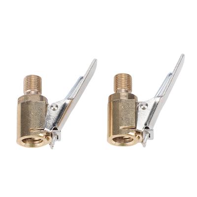 2 szt. Pistolet do pompowania opon z adapterem klipsowym Mosiężny blokowany adapter węża do pompowania opon Antywyciek Pistolet do opon