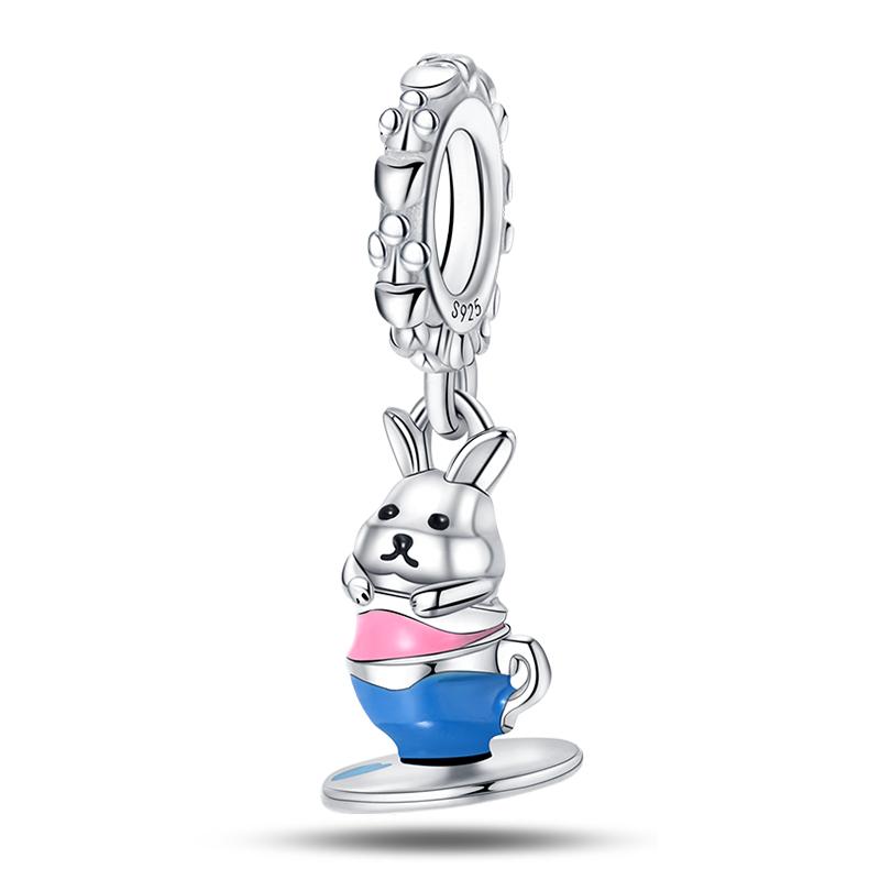 Jungfräuliches Kupfermetall Koala Elefant Kaninchen Haustier 3mm Charm Perlenkomponenten Perlenkomponenten Anhängerperlenkomponenten Ideal Entworfen für Geburtstage Hoch