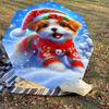 1PC Christmas, Puppy Automatic Open/Close Umbrella with Windproof, 8-Rib Sturdy Canopy, Durable Ribs, Fashionable Design1242A