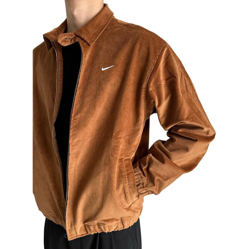 Nike Life Harrington Cord Jacket 'Brown' Men's DX9071-270