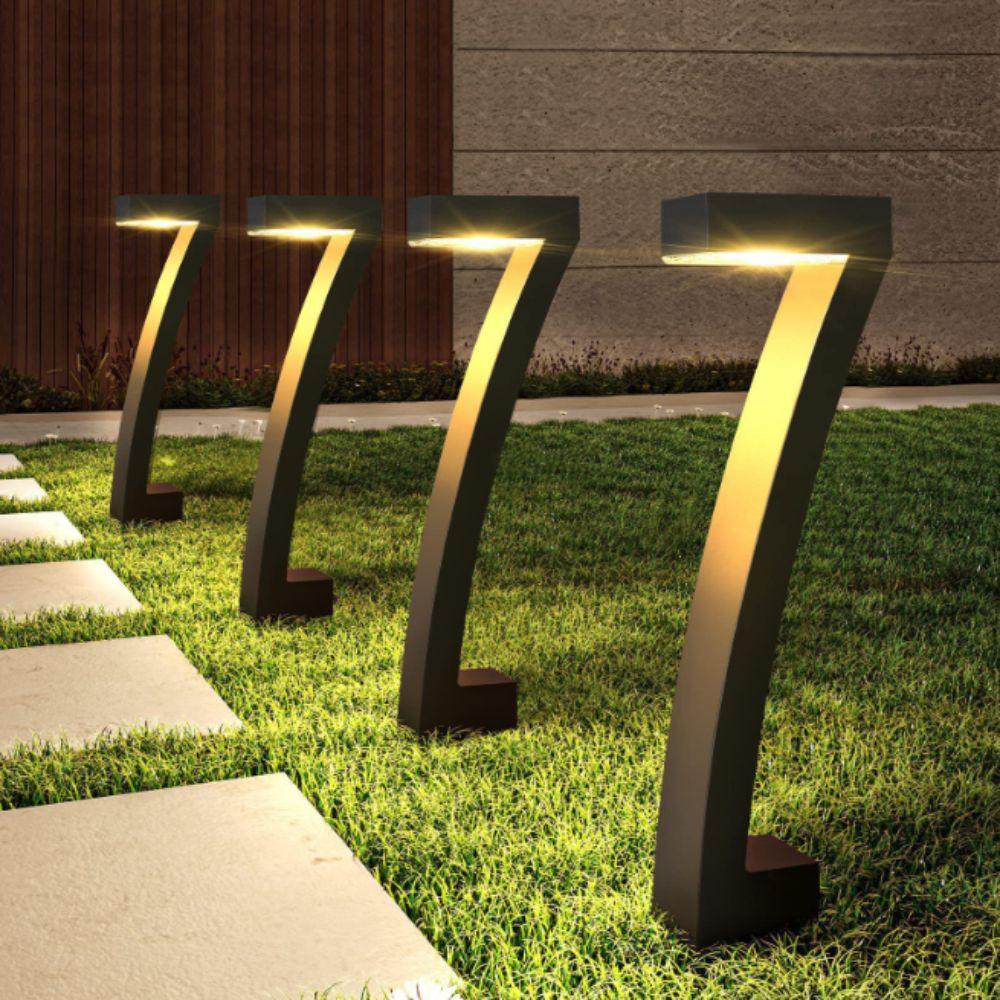 Brightness Solar LED Light Waterproof Path Lights Solar Power Garden Lights Driveway Lighting