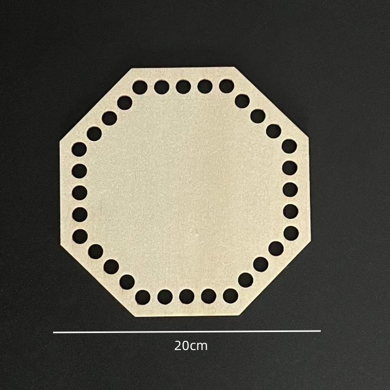 1 Stück Handgefertigter Runder Korbboden - Natürlicher Holzboden für DIY Aufbewahrung, Häkeltasche, Bastelprojekte, Heimorganisator