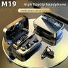 Intelligente Touch-Steuerung M19 Headset Mini Notstrom-LED-Anzeige TWS-Ohrhörer mit Mikrofon Wasserdicht