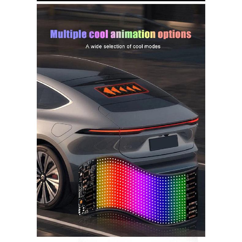 2026 Smart LED Soft Screen Car Sticker Scrolling Display for Car Rear Window