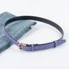 Lychee Pattern Head Layer Genuine Leather Women's Belt Cowhide with Casual Pants Spring and Summer Belt Leather