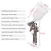 LVMP Gravity Feed Air Spray Gun Mini Paint Spraying Gun Kit 0.8mm Nozzle 250ml Fluid Cup Air Paint
