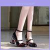 Vintage Mary Jane Shoes For Women With Chunky Heel And Padded Insoles For Daily Wear