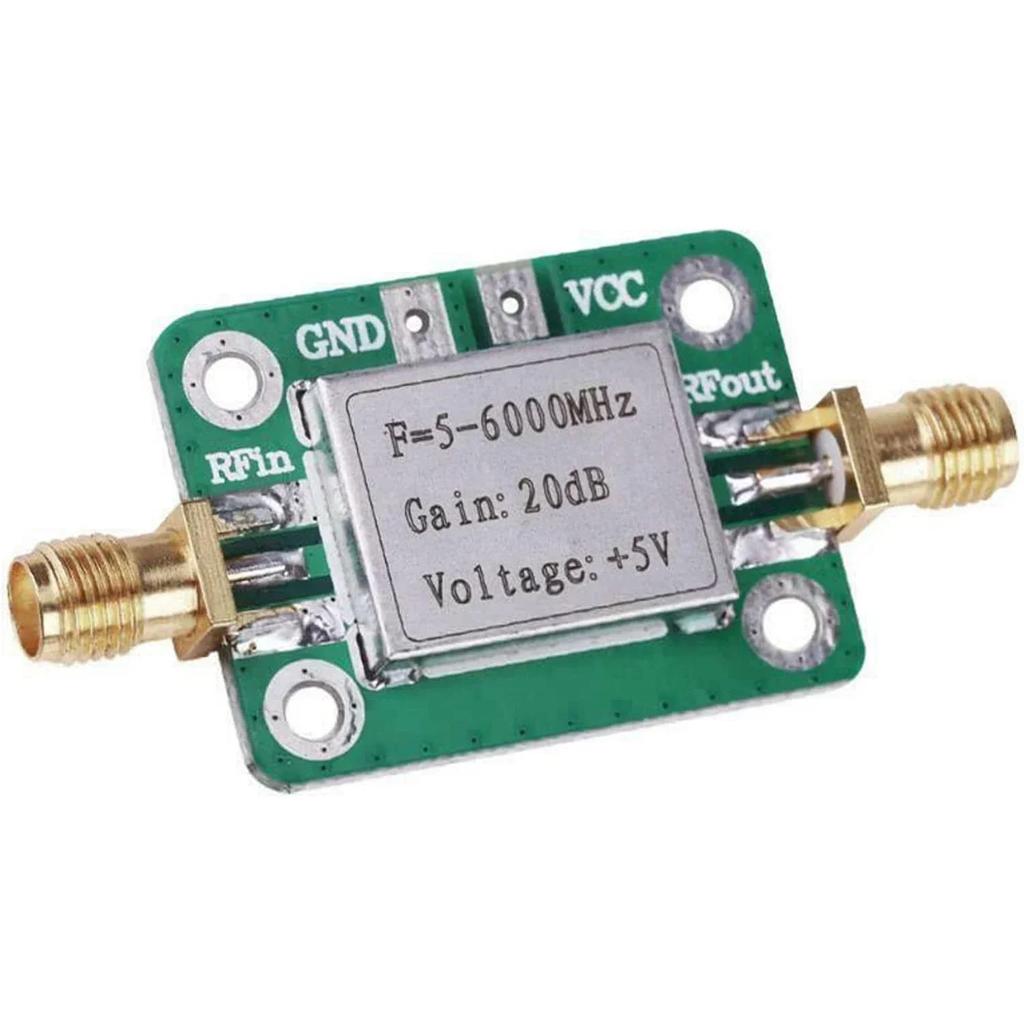 Low Noise RF Amplifier: SPF5189 LNA for 50-4000MHz/5-6000MHz, Gain Range from 0.6dB To 20dB, Shielded Board Configuration