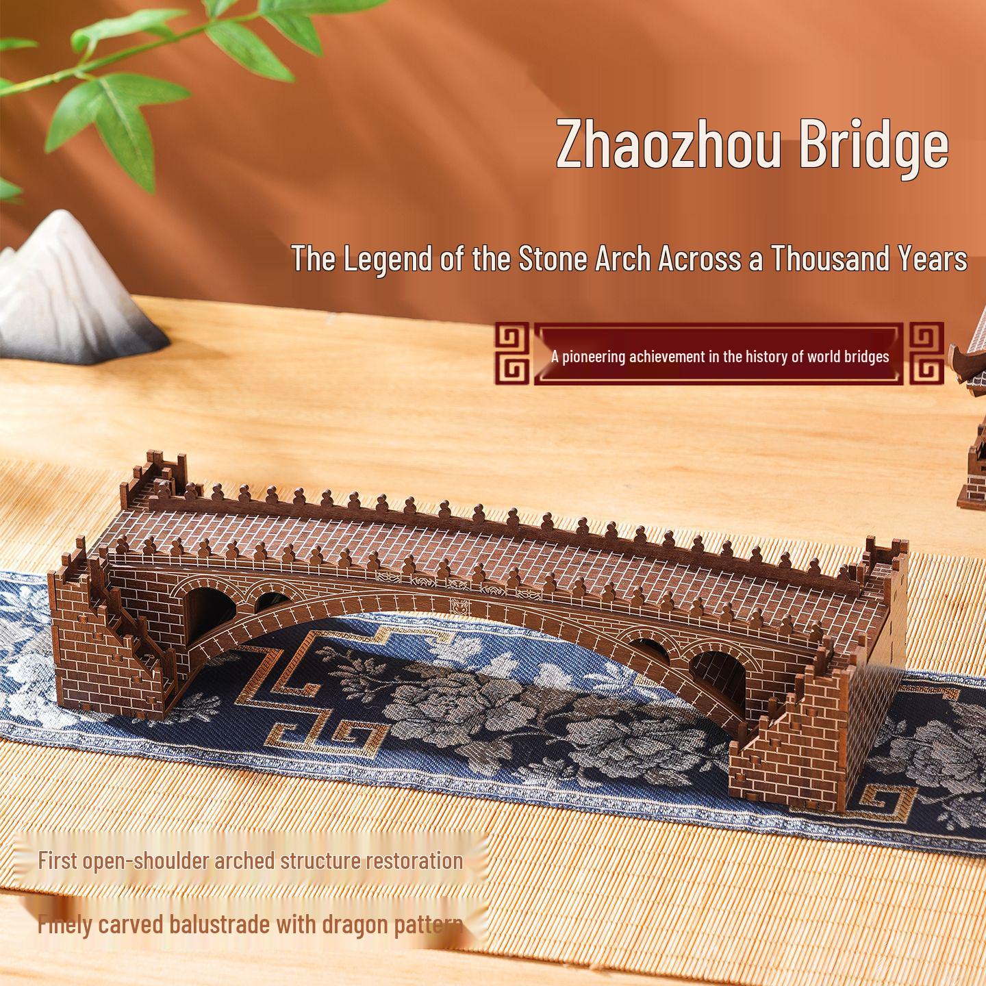 Handcrafted 3D Wooden Puzzle: Ancient Architecture Series Model Building Toy