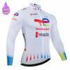 Total Energies Team Ropa Ciclismo Warm Winter Thermal Fleece Cycling Clothes Men Jersey Suit Outdoor Riding Bike MTB Bib Pants